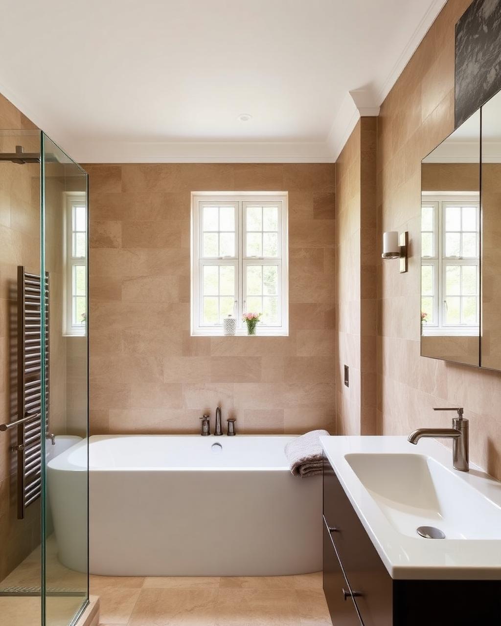 Stone bathroom renovation